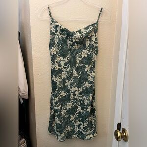 Urban Outfitters Green Floral Midi Dress